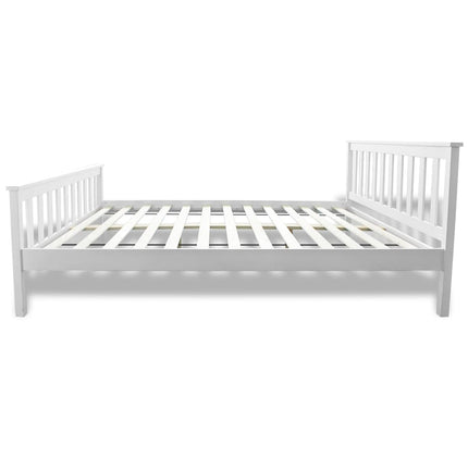 seng med madras massivt fyrretræ 140 x 200 cm