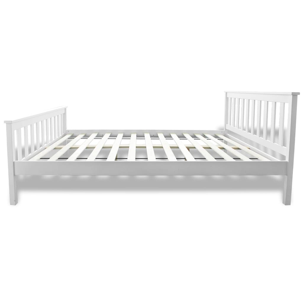 seng med madras massivt fyrretræ 140 x 200 cm