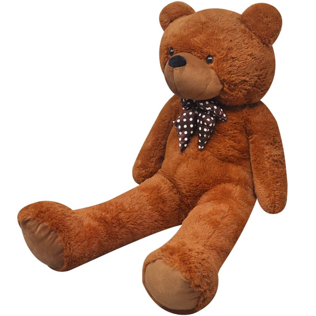 blød plysbamse XXL 135 cm brun