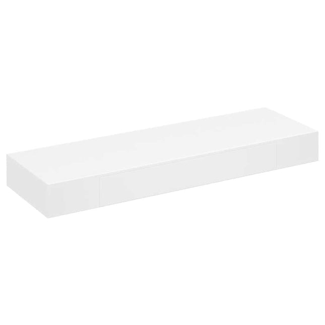 væghylde med 1 skuffe MDF hvid