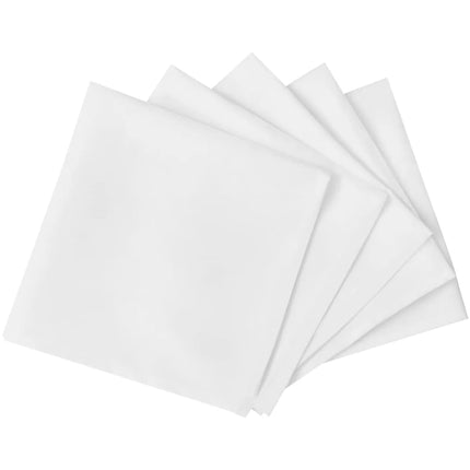 25 Middagsservietter Hvid 50 x 50 cm//