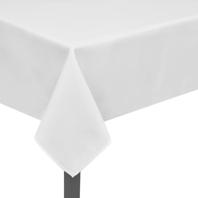 5 Bordduge Hvid 130 x 130 cm//