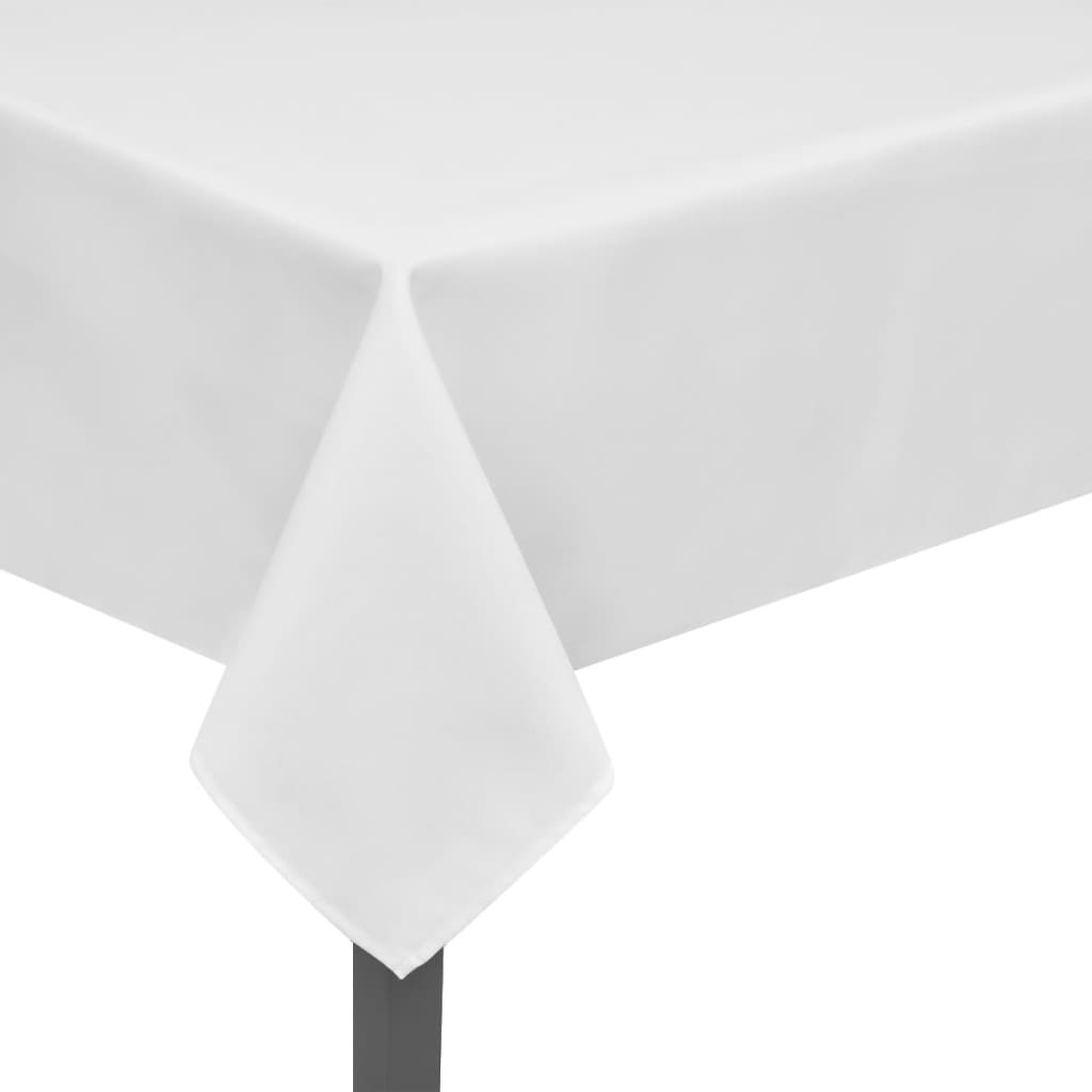 5 Bordduge Hvid 250 x 130 cm//