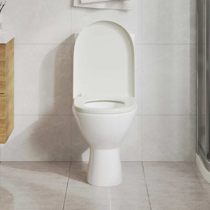 soft close toiletsæde quick-release design firkantet hvid