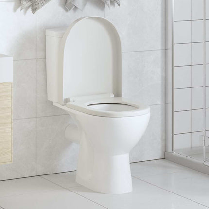 soft close toiletsæde quick-release design firkantet hvid