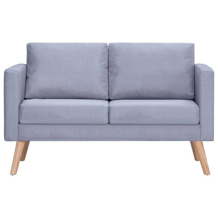 sofa 2-pers. stof lysegrå