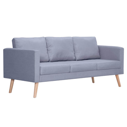 sofa 3-pers. stof lysegrå
