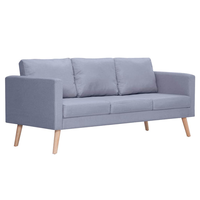 sofa 3-pers. stof lysegrå