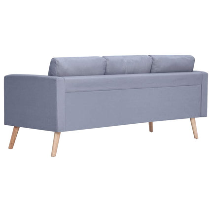 sofa 3-pers. stof lysegrå