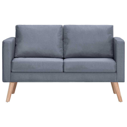 sofa 2-pers. stof mørkegrå