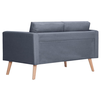 sofa 2-pers. stof mørkegrå