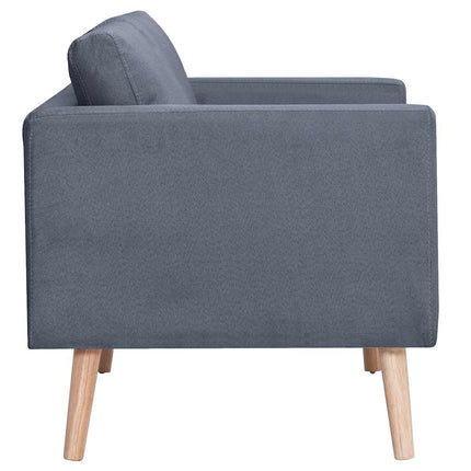 sofa 3-pers. sofa stof mørkegrå