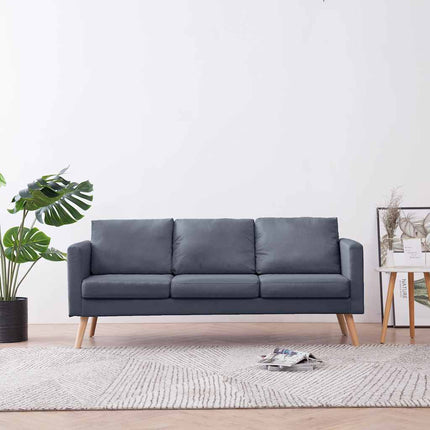 sofa 3-pers. sofa stof mørkegrå