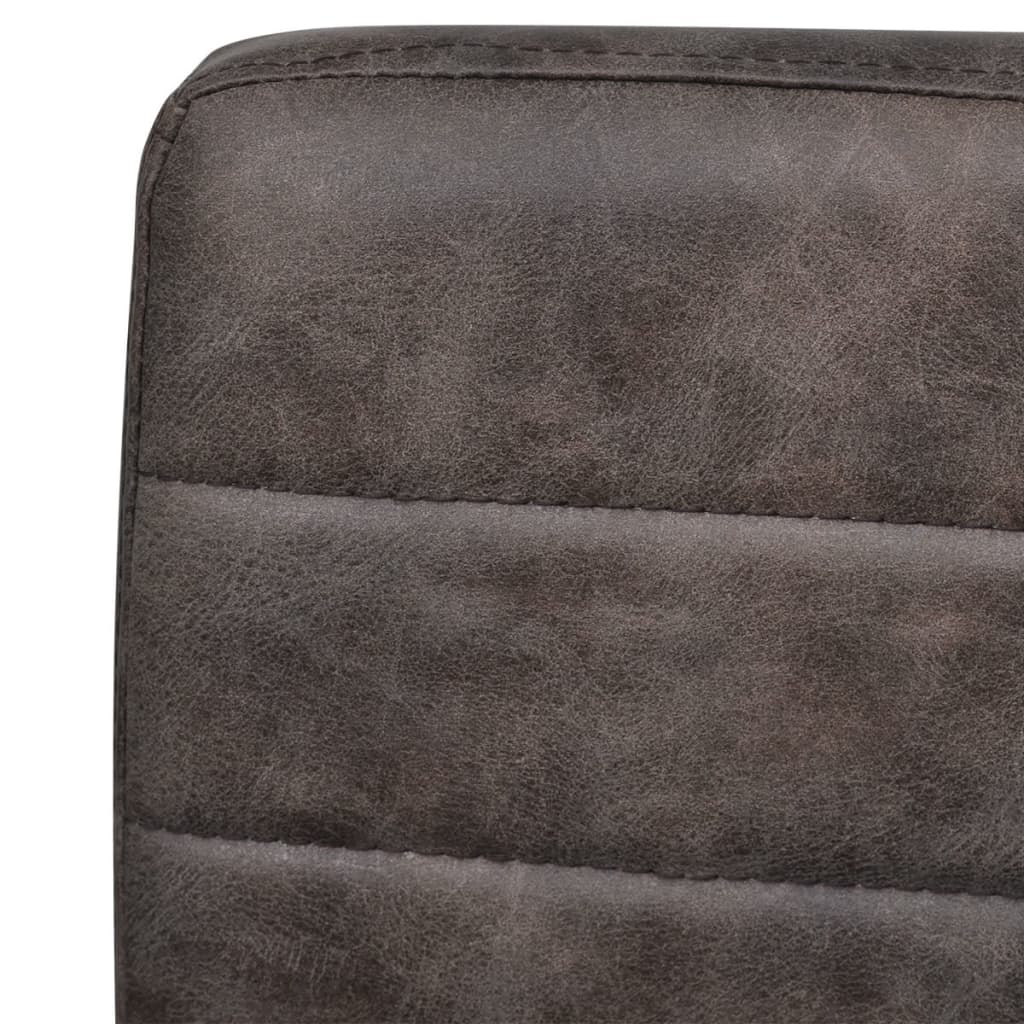 spisebordsstole 2 stk. cantilever-design kunstlæder brun