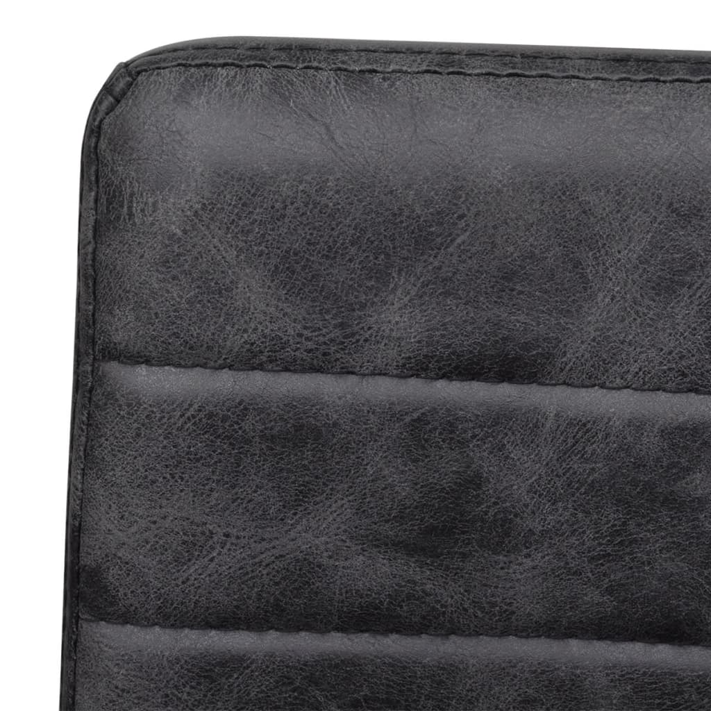 spisebordsstole 2 stk. cantilever-design kunstlæder sort