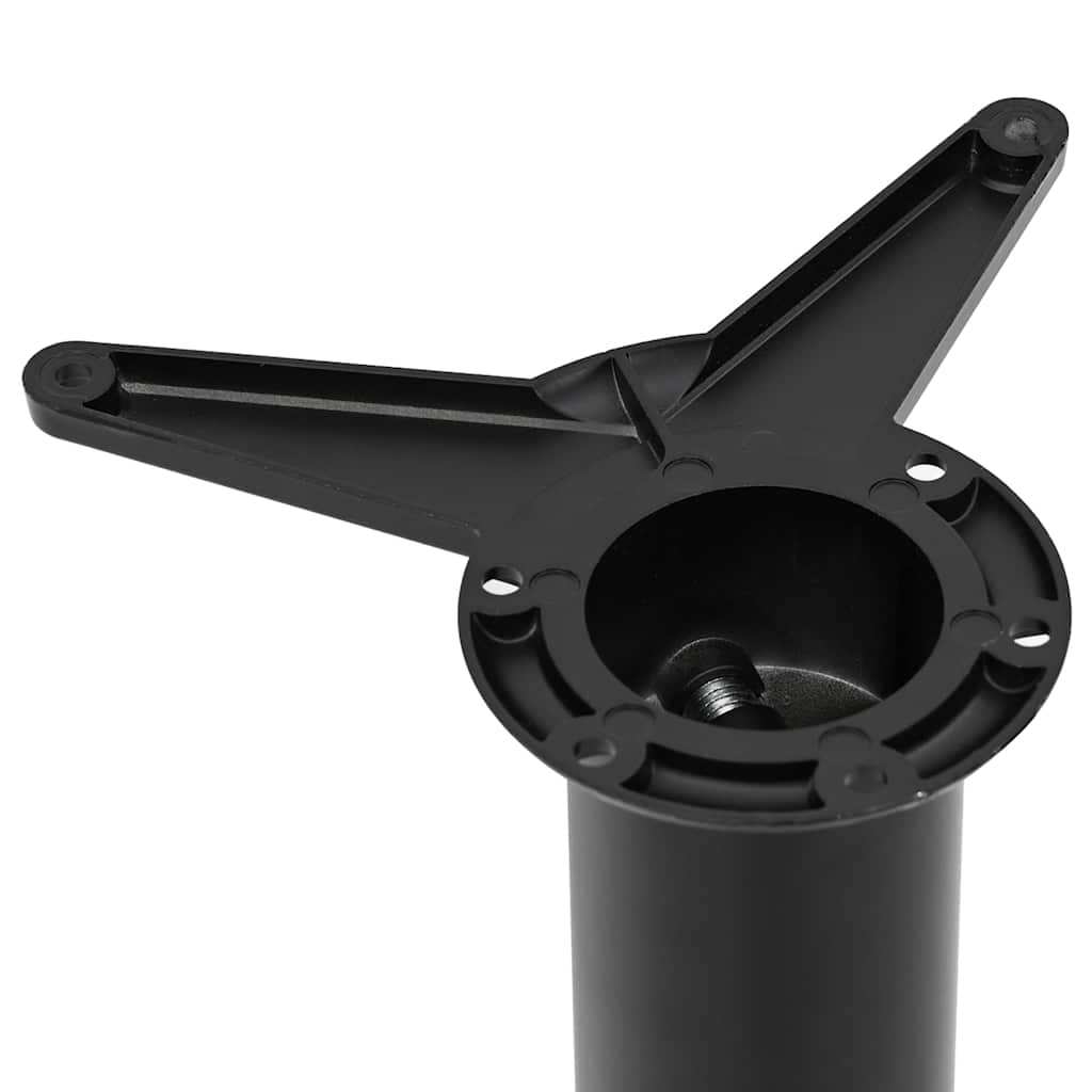 4 bordben, justerbar højde, sorte, 870 mm