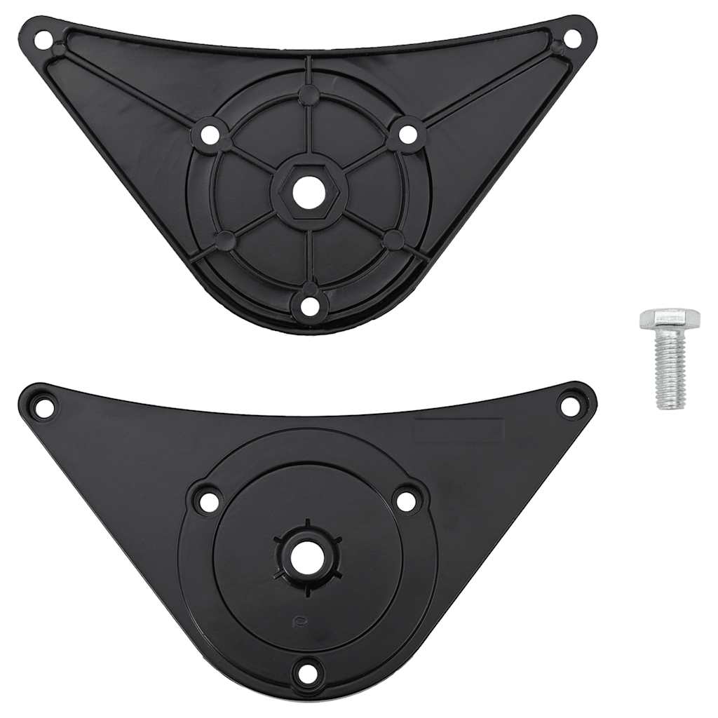 4 bordben, justerbar højde, sorte, 710 mm