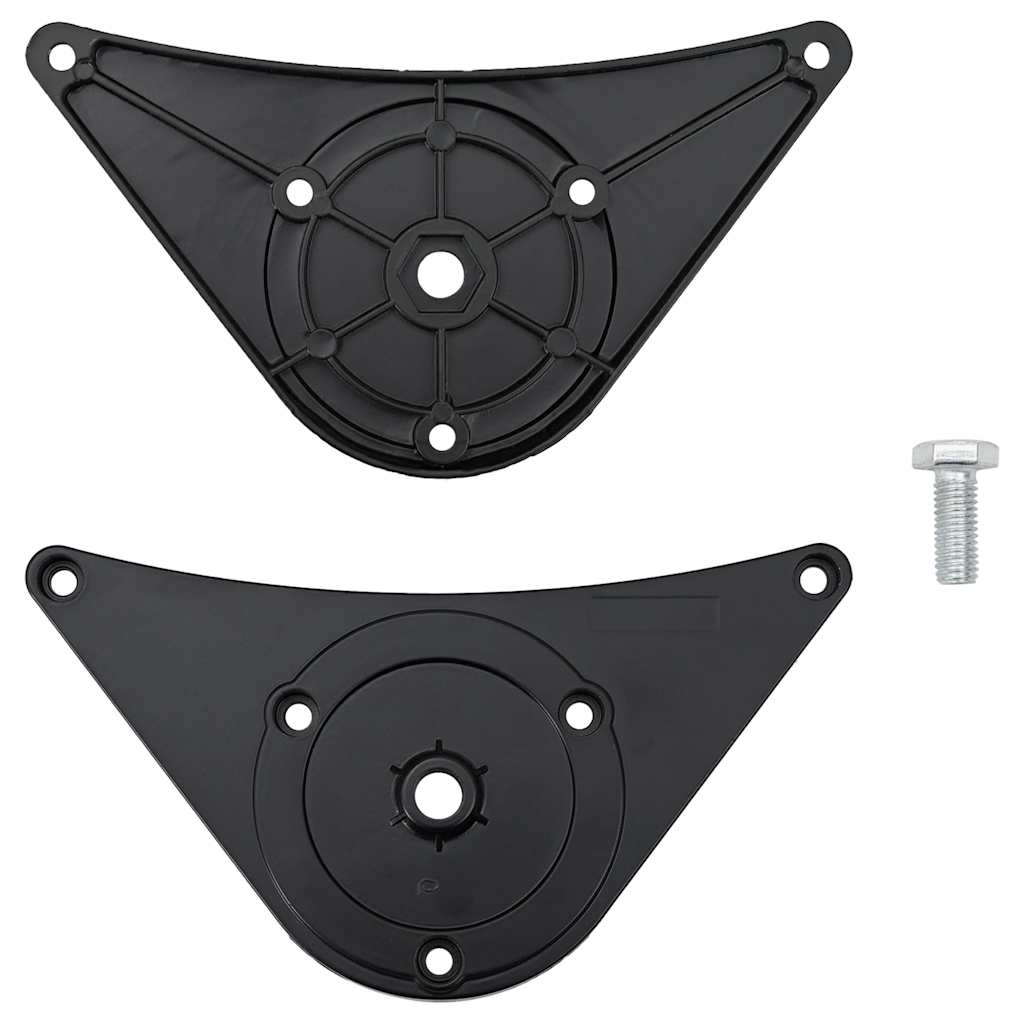 4 bordben, justerbar højde, sorte, 870 mm