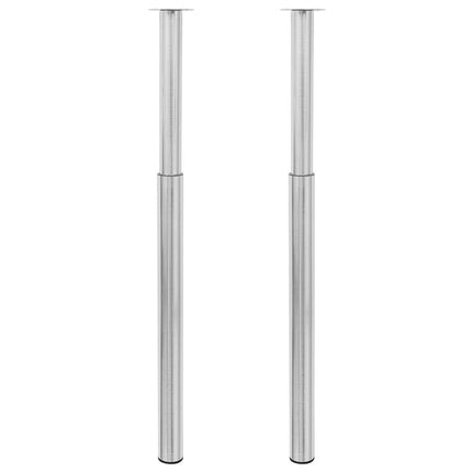 teleskopiske bordben i rustfrit stål 710 mm - 1100 mm