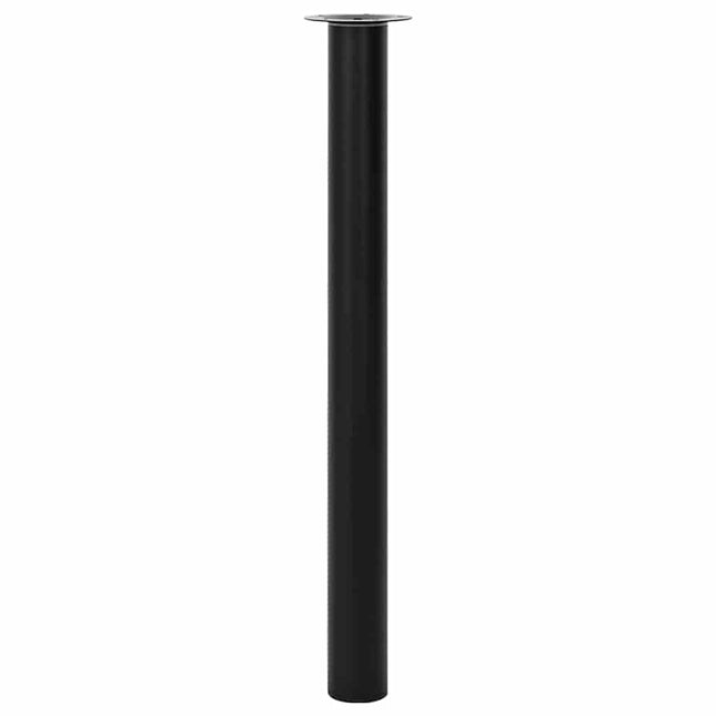 teleskopiske bordben i sort 710 mm - 1100 mm