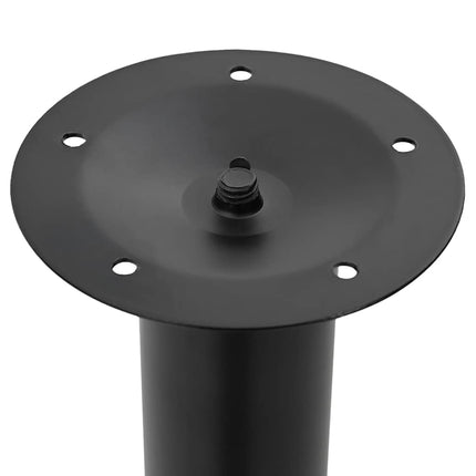 teleskopiske bordben i sort 710 mm - 1100 mm