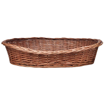 hundekurv 90 cm pileflet naturfarvet