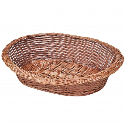 hundekurv 70 cm pileflet naturfarvet