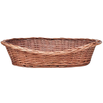 hundekurv 70 cm pileflet naturfarvet