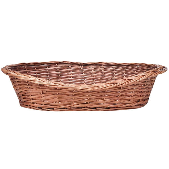 hundekurv 70 cm pileflet naturfarvet