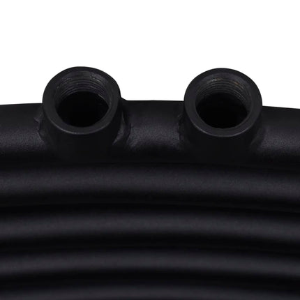 håndklæderadiator 500x1160 mm centralvarme buet sort