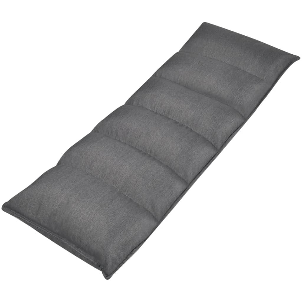 foldbar loungemadras til gulv stof grå