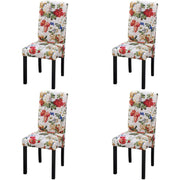 spisebordsstole 4 stk. stof flerfarvet
