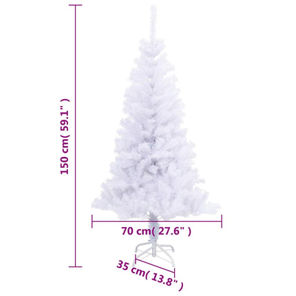 kunstigt juletræ med fod 150 cm 380 grene