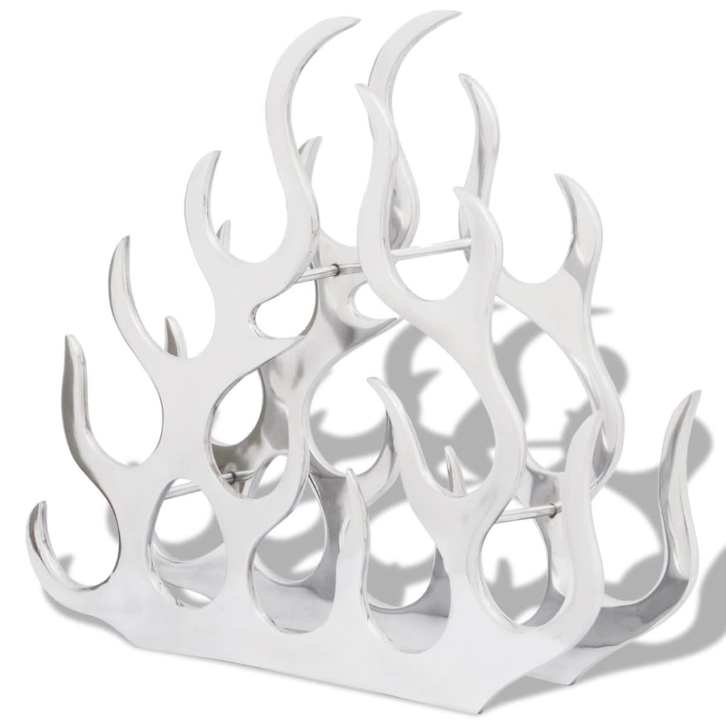 vinholder til 11 flasker aluminium sølvfarvet