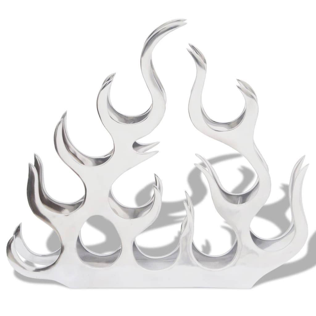 vinholder til 11 flasker aluminium sølvfarvet