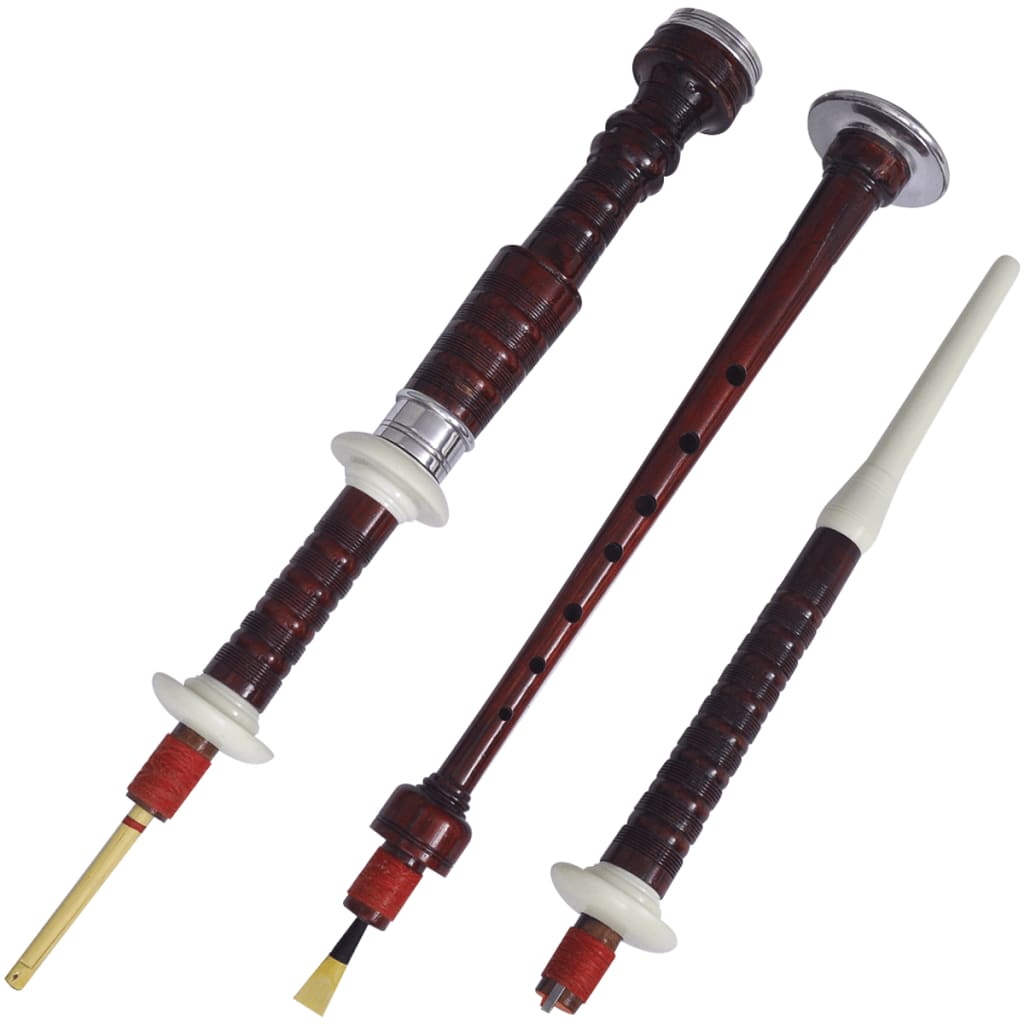 Scottish Great Highland sækkepibe grøn og sort tartan