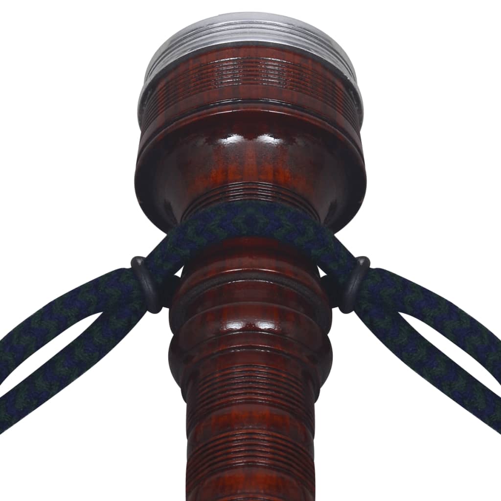 Scottish Great Highland sækkepibe grøn og sort tartan