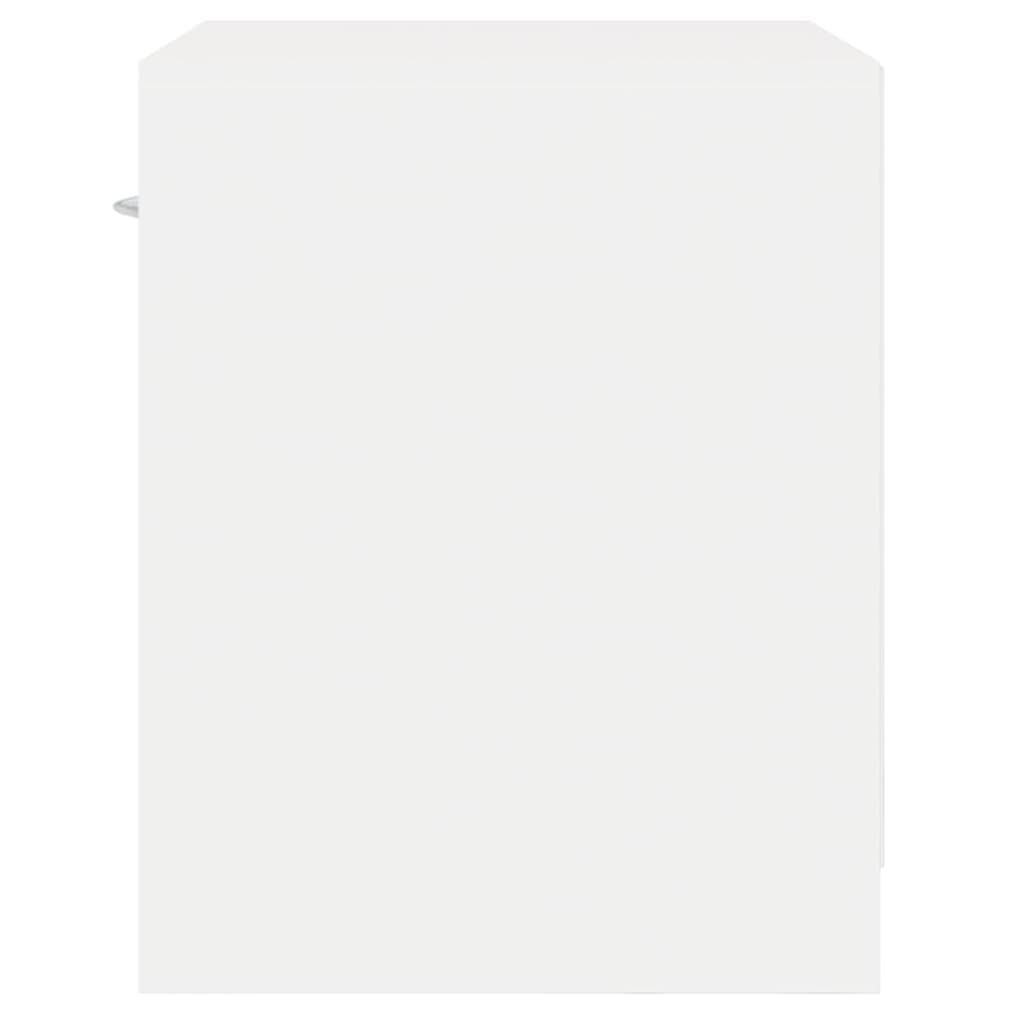 natbord med skuffe 2 stk. hvid