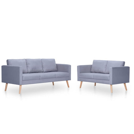 sofasæt 2-pers. og 3-pers. sofa stof lysegrå