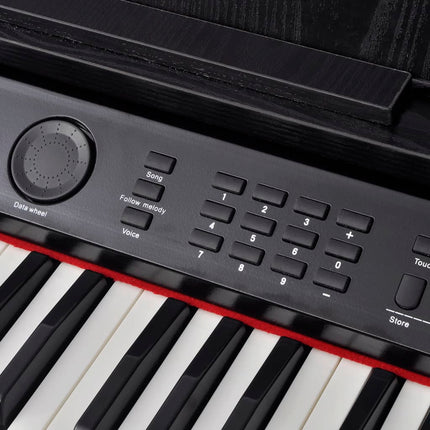 digitalt piano med pedaler 88 tangenter sort melaminbræt