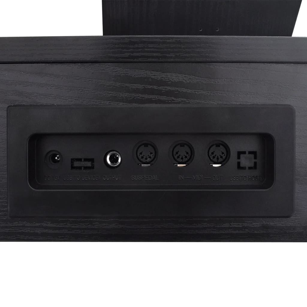 digitalt piano med pedaler 88 tangenter sort melaminbræt