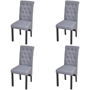 spisebordsstole 4 stk. stof lysegrå