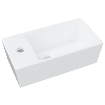 håndvask hvid 48x25x15 cm keramik