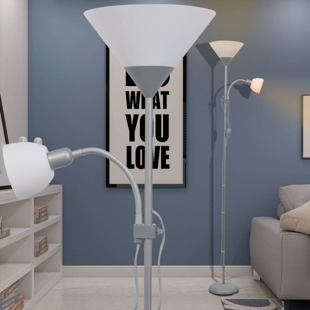 Gulvlampe Grå - Vidaxl