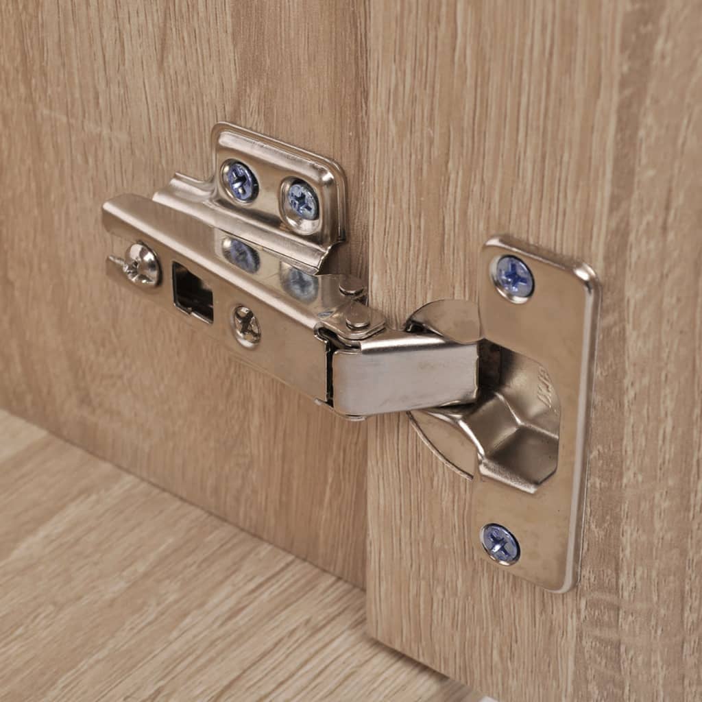 badeværelsesmøbelsæt med håndvask 3 dele beige