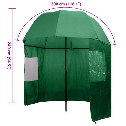 Fiskestang paraplyer 300 x 240 cm Oxford polyester Rund