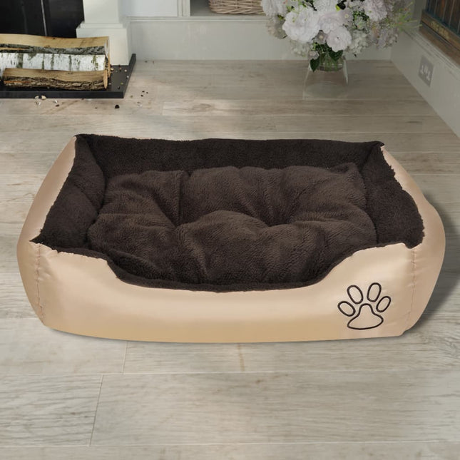 hundeseng XXL beige og brun