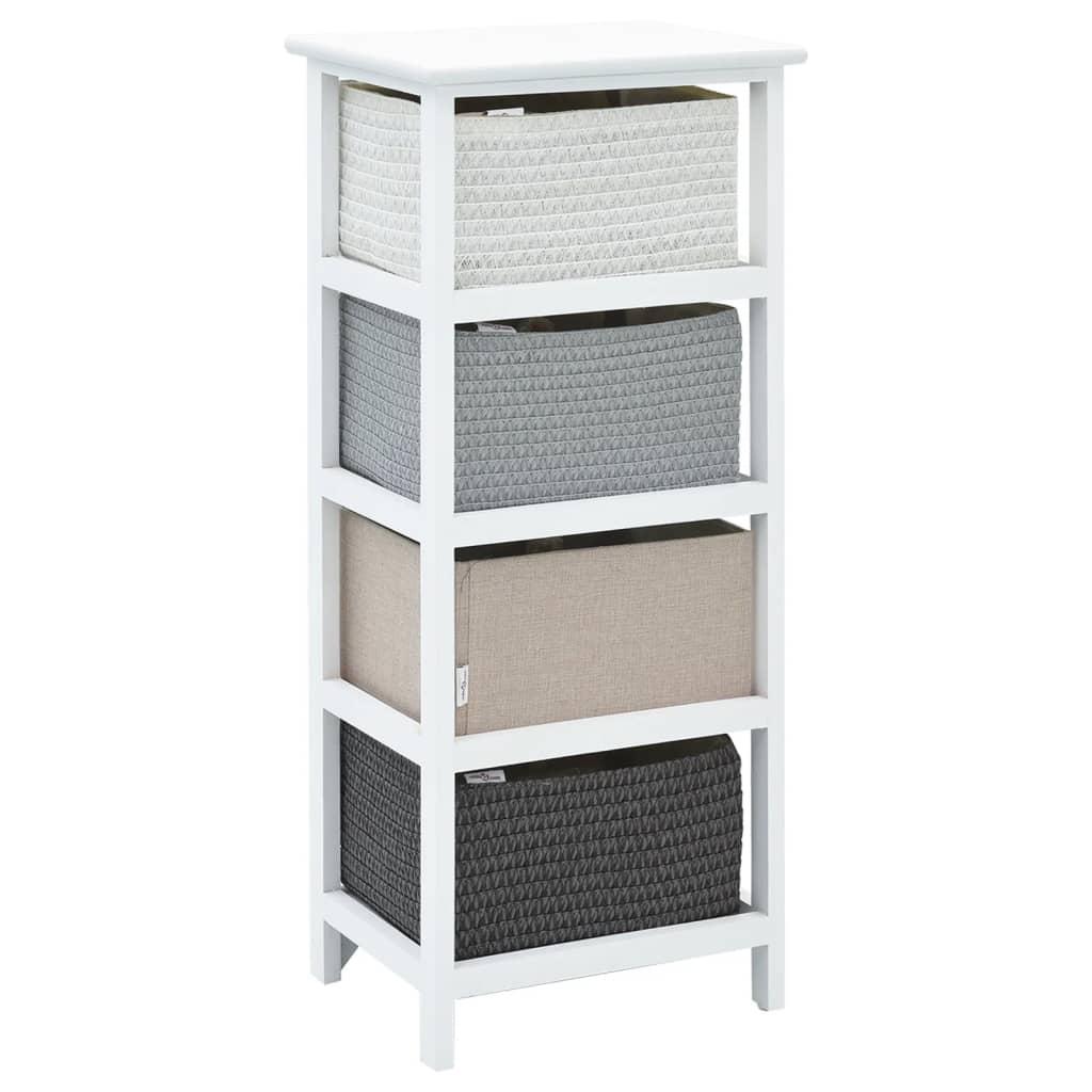 kommode med 4 skuffer træ