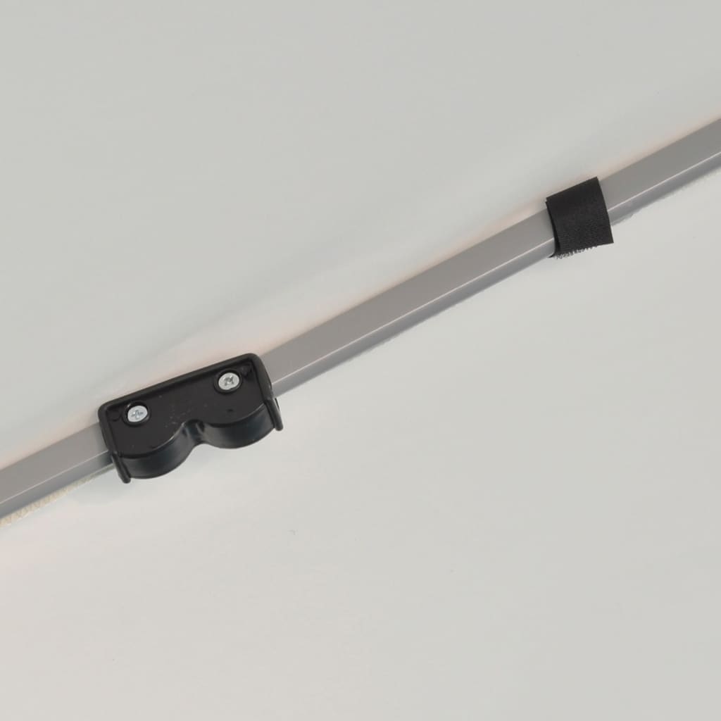 pop up-pavillon 6 sidevægge sekskantet 3,6x3,1 m cremefarvet