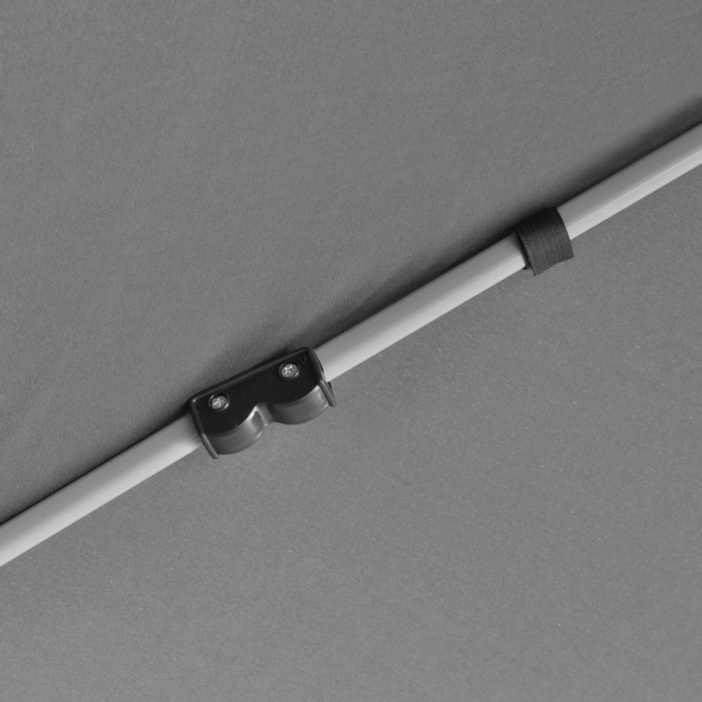 pop up-pavillon 6 sidevægge sekskantet 3,6x3,1 m grå